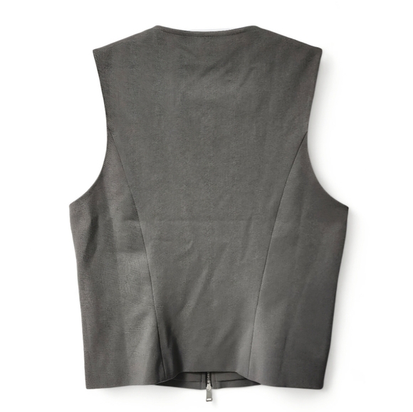 Nwt! Abercrombie and Fitch Tailored Zip Vest, Grey - Picture 6 of 9